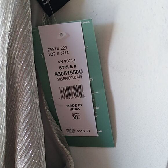 NWT Elegant Silver MSK Jumpsuit/Pantsuit Sleeveless Special Event Metallic - Picture 4 of 10